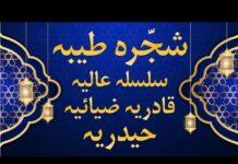 شجرہ طریقت حضرت حاجی غلام حیدر قادری ضیائی